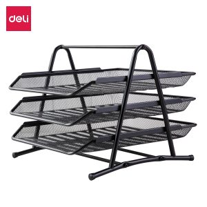 Khay hợp kim 3 tầng Deli 9181