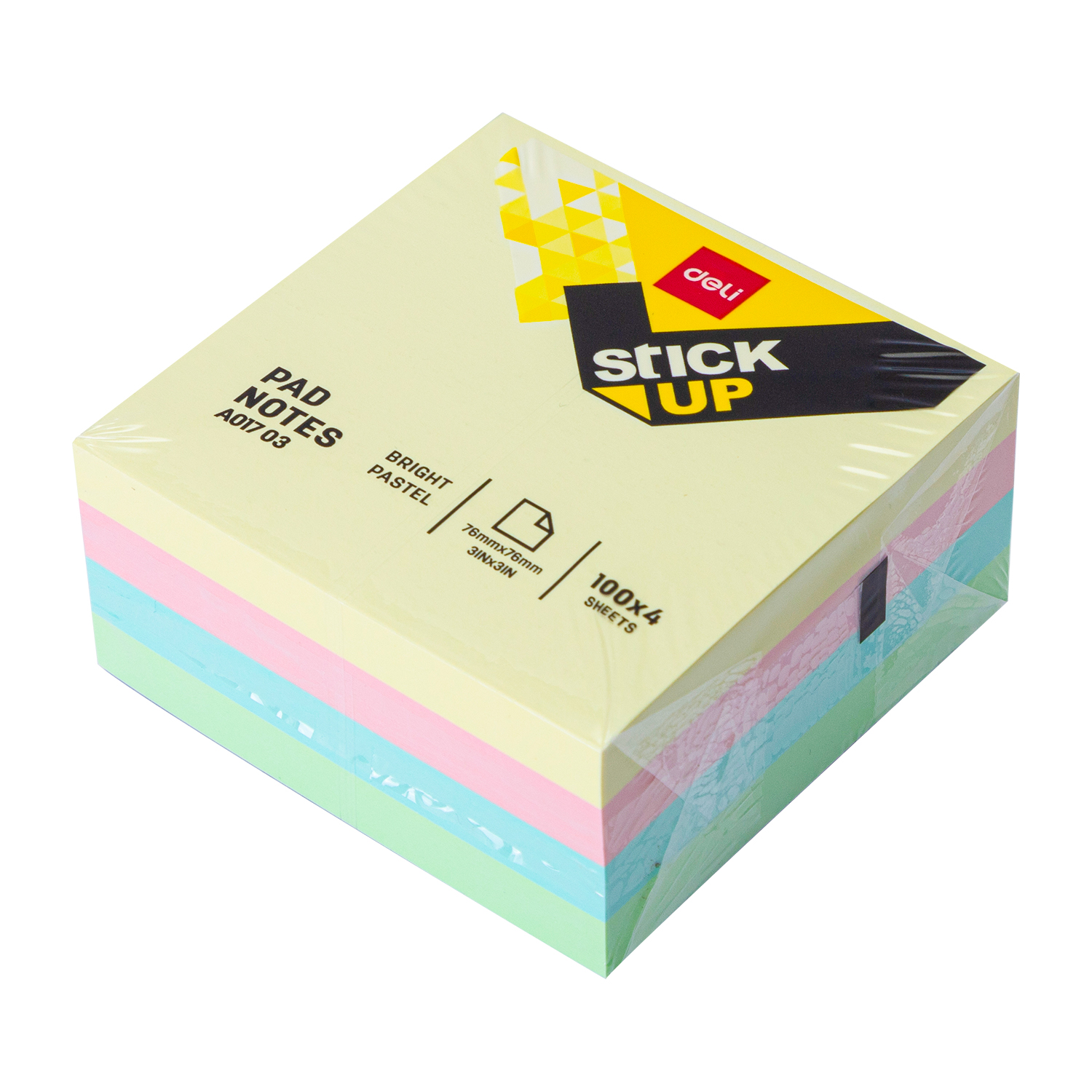 Giấy ghi chú 3x3 Deli A017 (4 màu) - Ảnh 2