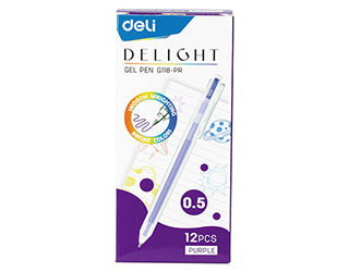 Bút Gel Delight Deli EG118 0.5 mm Tím (12c/Hộp) - Ảnh 3