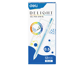 Bút Gel Delight Deli EG118 0.5 mm Xanh (12c/Hộp) - Ảnh 3