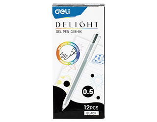 Bút Gel Delight Deli EG118 0.5 mm Đen (12c/Hộp) - Ảnh 3