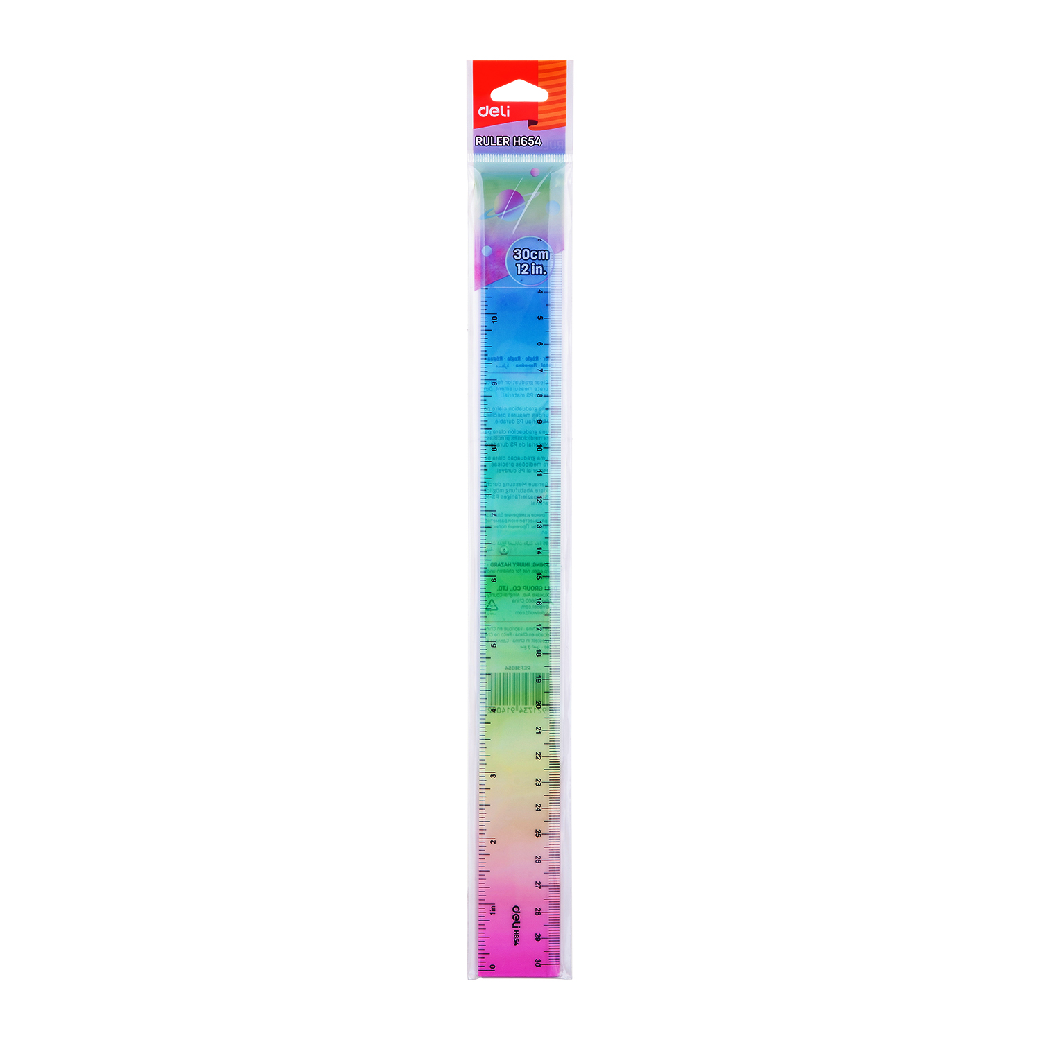 Thước thẳng Deli EH654 30cm - Ảnh 3