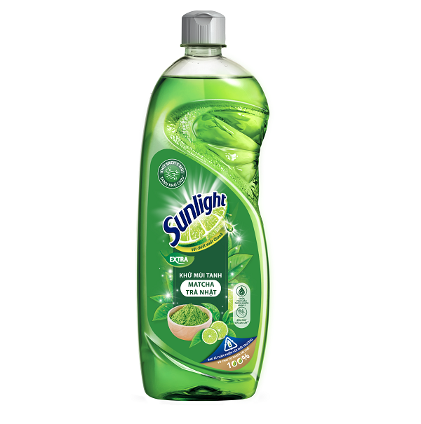 Nước Rửa Chén Sunlight Matcha Trà Nhật 750ml - Ảnh 3