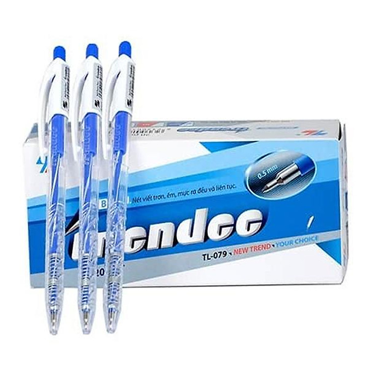 Bút bi Thiên Long 079 Xanh 0.5MM (20C/HỘP) - Ảnh 2