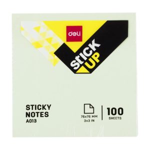 Giấy Ghi Chú Deli Ea01303 3x3 (76x76mm) màu xanh lá
