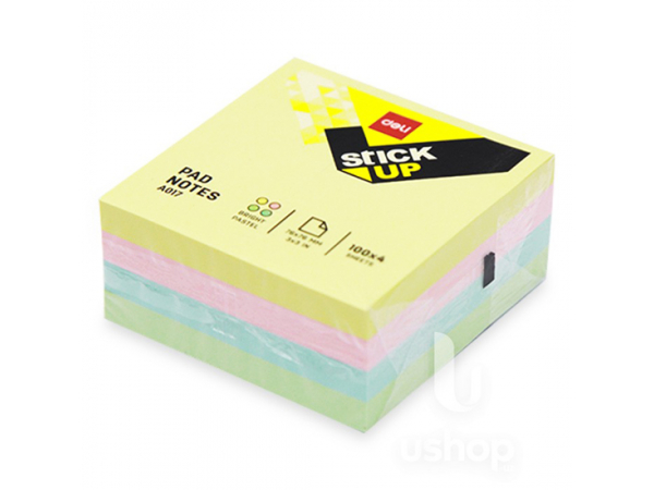 Giấy ghi chú 3x3 Deli A017 (4 màu)