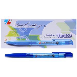 Bút bi Thiên Long 023 0.8MM Xanh (20C/HỘP)