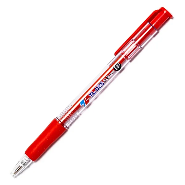Bút bi Thiên Long 025 0.8MM ĐỎ (20C/HỘP)