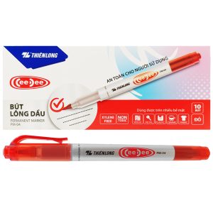 Bút lông dầu Thiên Long PM04 2 đầu (10C/Hộp)