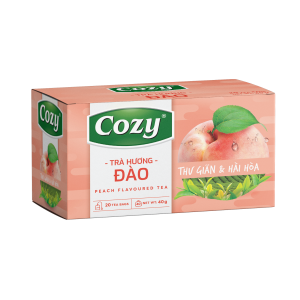 Trà Túi Lọc Cozy Hương Đào Hộp 25 Gói x 2g