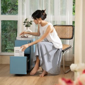Alternative view of Tủ tài liệu thép di động HyperWork Ivy Slim HPW-MC02-BLK Đen