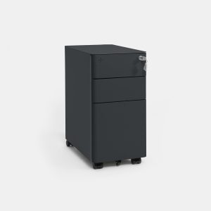 Tủ tài liệu thép di động HyperWork Ivy Slim HPW-MC02-DGRY Xám đậm