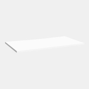 Mặt bàn gỗ MDF 1m2 HyperWork Core Desk HPW-TT03-AW Trắng viền trắng V1