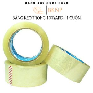 Băng dính 100Y 5cm trong (6C/ CÂY)