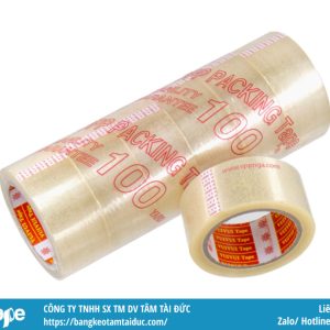 Băng dính 100Y 6cm trong ( 5C/CÂY)