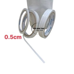 Băng dính 2 mặt 0.5cm (60C/CÂY)