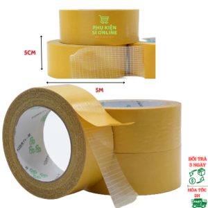 Băng dính 2 mặt 5M - 5cm (6C/CÂY)