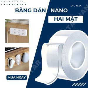 Băng dính 2 mặt 5M - 5cm (6C/CÂY)