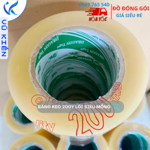 Băng dính 200Y 5cm trong (6C/ CÂY)