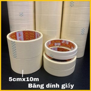 Băng dính giấy 10M - 5cm (6c/cây)