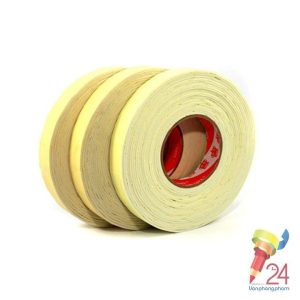 Băng dính xốp vàng 2 mặt 5cm (6 cuộn/cây)