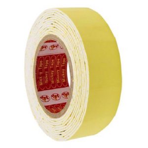 Băng dính xốp vàng 2 mặt 5cm (6 cuộn/cây)