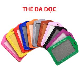 Bao thẻ 1 mặt da dọc