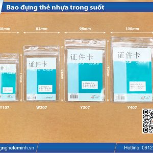 Bao thẻ dọc trong 503 ( 110x160) - CYAN