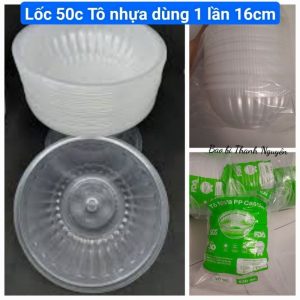 Bát nhựa dùng 1 lần to (50chiếc /lốc)