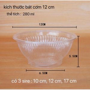 Bát nhựa dùng 1 lần to (50chiếc /lốc)