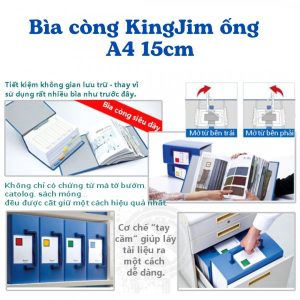 Bìa còng Kingjim A4 15cm