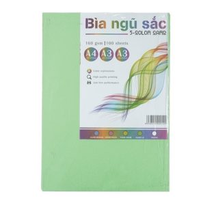 Bìa màu One A3 Xanh Lá -160