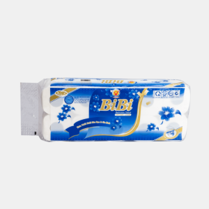 Giấy vệ sinh Bibi bịch 10 cuộn có lõi