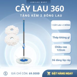 Bông lau thay thế cây lau nhà 360