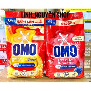 Bột Giặt Omo Thơm Mát 2.9kg (3 gói/ thùng)