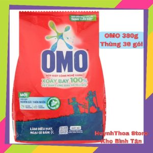 Bột Giặt Omo Thơm Mát 380g (36 gói/ thùng)