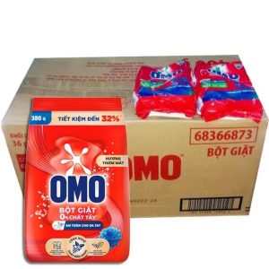 Bột Giặt Omo Thơm Mát 380g (36 gói/ thùng)