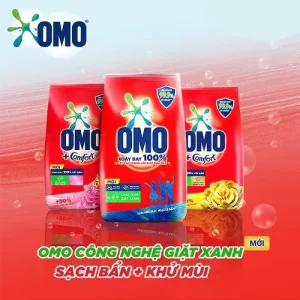Bột Giặt Omo Thơm Mát 4.3kg (3 gói/ thùng)