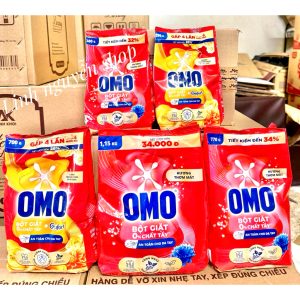 Bột Giặt Omo Thơm Mát 770g (18 gói/ thùng)