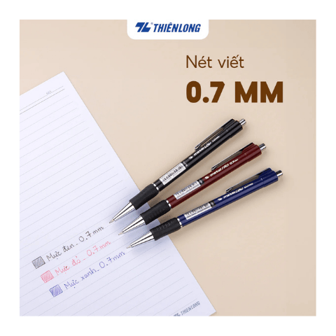 Bút bi Thiên Long 036 Đen 0.7MM (20C/HỘP) - Ảnh 3