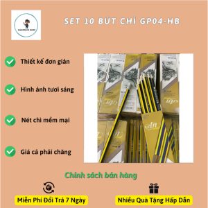 Bút chì HB GP-04 (10C/HỘP)