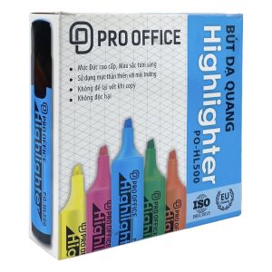 Bút dạ quang Pro office HL500 màu cam (10c/hộp)