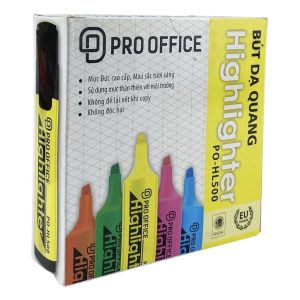 Bút dạ quang Pro office HL500 màu xanh biển (10c/hộp)