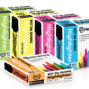 Bút dạ quang Pro office HL500 màu xanh biển (10c/hộp)