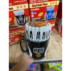 Bút Gel chữ A (Đen) ( 48C/CỐC)