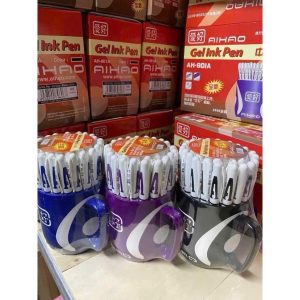 Bút Gel chữ A (Đen) ( 48C/CỐC)