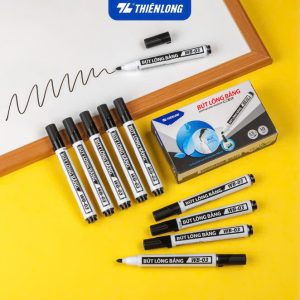 Bút lông bảng Pen & Fan màu đen (12c/hộp)