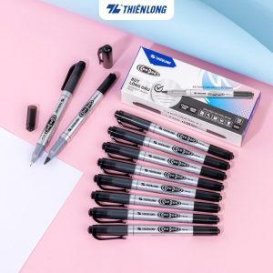 Bút lông bảng Pen & Fan màu đen (12c/hộp)