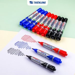 Bút lông dầu Thiên Long PM09 2 đầu (10C/Hộp)
