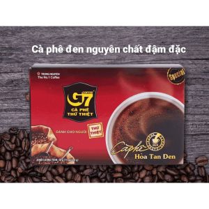 Cafe G7 Đen Hoà Tan Hộp 100g (50gói x 2g)